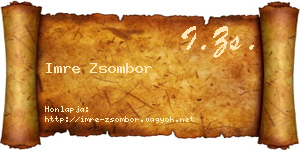 Imre Zsombor névjegykártya